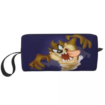Женская сумка для туалетных принадлежностей Tasmanian Devil с Мультяшными комиксами Taz, Косметический Органайзер для макияжа, Женские сумки для хранения косметики, набор Dopp Box Case