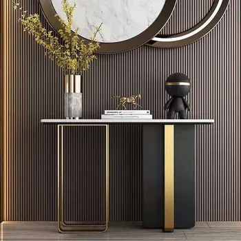 Журнальные столики современного дизайна Nordic Goldsmall Гибкие журнальные столики из мрамора Роскошные торговые центры Мебель для дома
