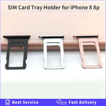 Слот для лотка держателя Nano SIM-карты для iPhone 8 plus 8p, запасная часть, гнездо адаптера для держателя SIM-карты, ремонтная часть телефона
