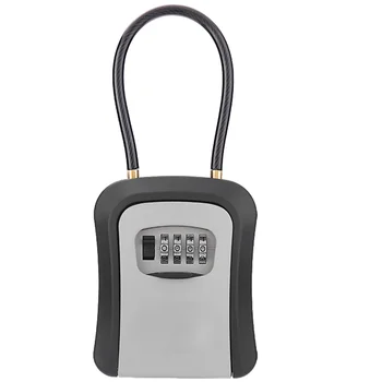 Настенный сейф для ключей, Внешний Кодовый ящик, Подвесной замок для ключей, коробка для безопасного хранения ключей