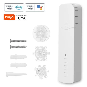 Tuya WIFI Smart Pull Bead Curtain Motor Home Life С электроприводом для штор, приложение для голосового управления, совместимое с Alexa Google Home