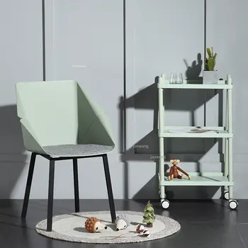 Современные обеденные стулья, Минималистичная Кухонная мебель, стул со спинкой для столовой, Индивидуальность, Высококлассные стулья для отдыха в скандинавском стиле