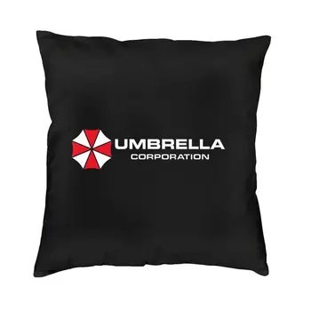 Крутая модная квадратная наволочка Umbrella Corporation для декоративной подушки для видеоигр с 3D-принтом для гостиной