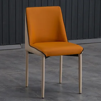 Дизайнерский офисный обеденный стул в скандинавском стиле, металлический Современный роскошный стул для гостиной, дизайнерская эргономичная мебель Sillas Comedor