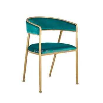 Обеденный стул в скандинавском стиле, легкий роскошный домашний стул со спинкой, простой современный стол и стул для отдыха в магазине чая с молоком, сетчатый красный стул для макияжа ногтей