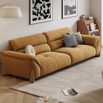 Стойка регистрации Деревянный диван в гостиной Одноместный Водонепроницаемый диван-кушетка для гостиной с ленивым полом Современная мебель для дома Divani Soggiorno