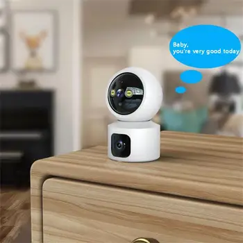Камера Wi-Fi, система безопасности умного дома, Радионяня, 360-градусная интеллектуальная камера наблюдения высокой четкости, видеокамера для помещений