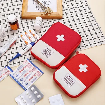 Симпатичная Мини-портативная аптечка, аптечка для оказания первой помощи, Наборы для неотложной медицинской помощи, Органайзер, сумка для хранения таблеток для дома на открытом воздухе