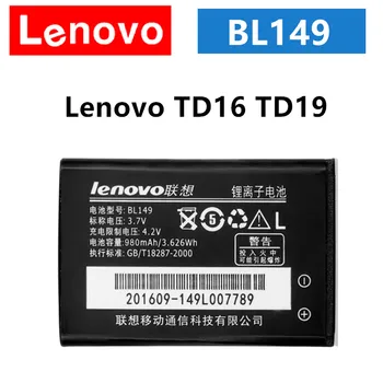 Оригинальный Аккумулятор Lenovo BL149 980mAh Для Lenovo 980mAh BL 149 Lenovo TD16 TD19 Высококачественная Сменная Батарея