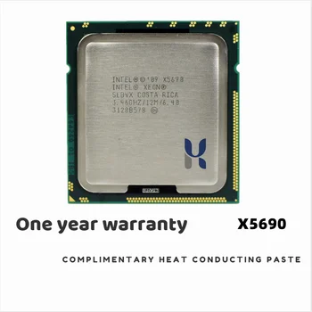Процессор Intel Xeon X5690 LGA 1366 3,46 ГГц 6,4 Гт/с 12 МБ 6-ядерный 1333 МГц SLBVX CPU