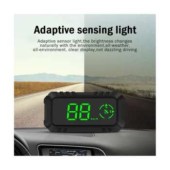 Универсальный автомобильный HUD Автомобильный GPS-навигатор G7, указатель скорости, измеритель скорости, расходные материалы для автомобилей