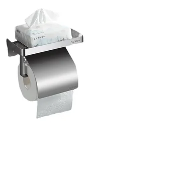 Коробка для бумажных полотенец, коробка для туалетной бумаги из нержавеющей стали 304, бытовая водонепроницаемая коробка для рулонной бумаги, висит на стене, без перфорации