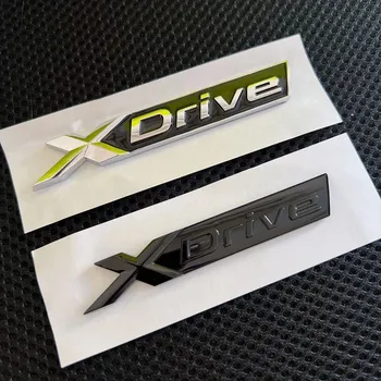1X Новые Хромированные Черные Эмблемы xDrive со строчными Буквами на Крыле BMW 1 3 4 5 6 7 Серии X1 X3 X4 X5 X6 Z4 GT X Drive