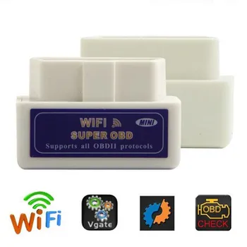 Супер мини WIFI ELM327 Wi-Fi V1.5 OBD2 II Автомобильный Диагностический инструмент OBD 2 Интерфейс сканера Поддерживает Android/ iOS/Windows