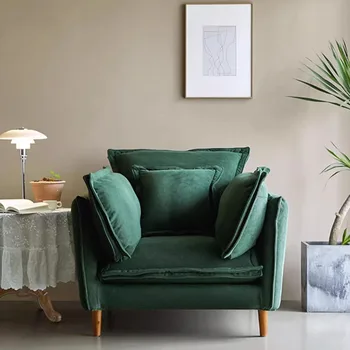 Уникальные деревянные ножки дивана для гостиной Дизайнерский Одноместный парикмахерский Бархатный диван для гостиной Уникальная минималистская мебель Divani Soggiorno