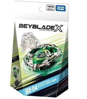 Оригинальный Takara Tomy Beyblade X BX-04 Starter Knight Shield 3-80N