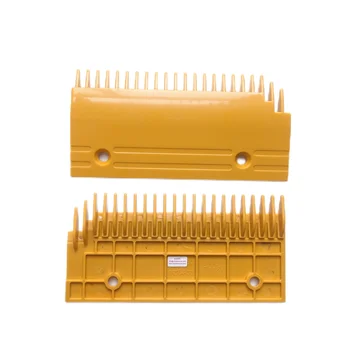 0129CAF001 Желтая Пластиковая Гребенчатая Пластина Эскалатора с 22 Зубьями Используется для деталей Fujitec 202*100 L202mm W131mm