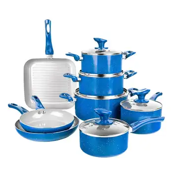 Набор кастрюль и сковородок для фермерского дома из 13 предметов, набор посуды с антипригарным покрытием