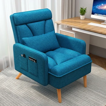 Мобильные стулья для гостиной Nordic Lounge Дизайнерское кресло для отдыха и чтения Modern Relax Cadeira De Escritorio Furniture DWH