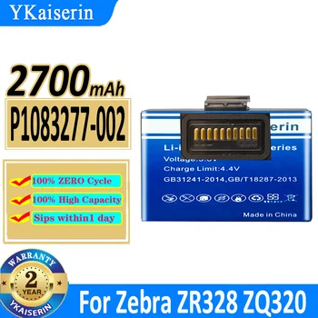 2700 мАч YKaiserin Аккумулятор P1083277-002 (ZQ310) Для Zebra ZR328 ZQ310 ZQ320 ZQ300 ZA310 Bateria