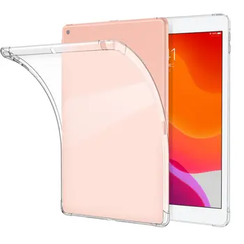 Противоударный Силиконовый Чехол Для iPad 9-го 8-го 7-го Поколения Case 10,2 дюйма 2019/2020/2021 Чехол Для планшета Гибкая Прозрачная Задняя Крышка