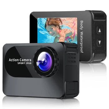 Новая экшн-камера 4K 1080 Ultra HD WiFi с 2,0-дюймовым экраном, 10 М 150D, Подводный корпус, Водонепроницаемая камера, Запись видео в шлеме