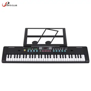 61-клавишный USB-электронный орган, Детский Электрический Пиан-микрофон, Черный Цифровой Музыкальный Электронный клавишный инструмент, Стереодинамик