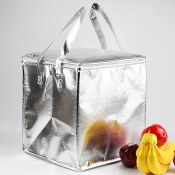 5шт торт холодильной сумка большой емкости сумка портативный изоляции еда на вынос сумка на молнии самоуплотняющаяся и свеж-держа пакет