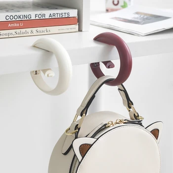 Модный портативный подвижный подвесной Крючок для сумки, Многофункциональный крюк для края стола без перфорации, прочный несущий крюк для домашнего офиса