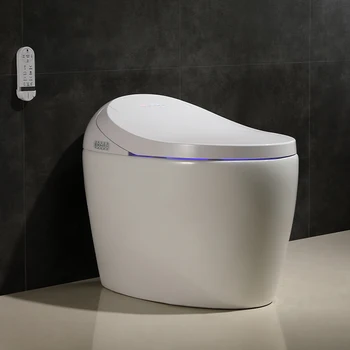 Автоматический многофункциональный умный туалет, встроенный в дом, мгновенный нагрев без бачка, только электрический унитаз