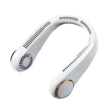 1 ШТ USB Перезаряжаемый Беспроводной Подвесной вентилятор для шеи, безлопастной вентилятор для шейного ремня, мини-спортивный охладитель воздуха