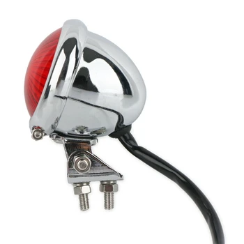2X мотоциклетных светодиодных задних фонаря стоп-сигнала Moto LED задний фонарь для Bobber Chopper Cafe Chrome