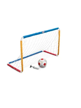 Игрушечный футбольный набор с мячом, воротами и насосом- Игрушечный Спортивный игровой набор для малышей, Девочек и мальчиков в возрасте 3, 4, 5 + Лет