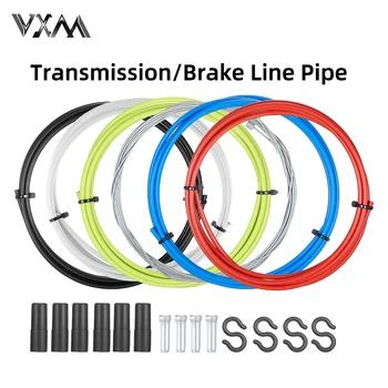 Провод VXM 2 м для велосипедных рычагов переключения передач, трубка тормозного троса 4 мм/5 мм для шоссейного велосипеда MTB