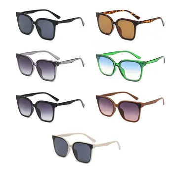 Квадратные Негабаритные Солнцезащитные Очки Мода UV400 Защита Велосипедные Очки Большая Оправа Солнцезащитные Очки для Женщин и Мужчин