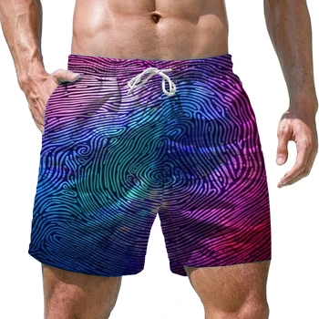 Мужские летние освежающие и удобные пляжные брюки, плавки для гавайского пляжного серфинга, красочные модные повседневные шорты