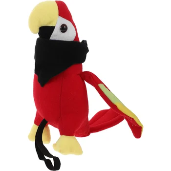 Пиратские игрушки Аксессуары для костюмов с птичьим плечевым ремнем, повязка на глаза, реалистичные модели попугаев, набитые хлопком из полипропилена, принадлежности для Хэллоуина