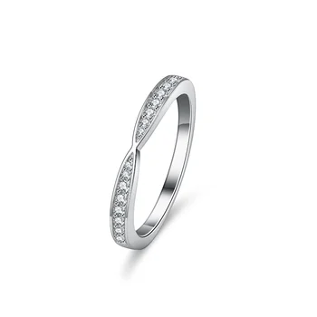 HTOTOH Кольцо из муассанита из стерлингового серебра 925 пробы, женские обручальные кольца для помолвки