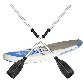2 шт. Алюминиевое весло для каяка, регулируемое весло для каноэ, надувной вал, усиленные лопасти для каякинга, противоскользящие весла для серфинга