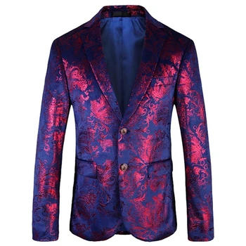 Модный Новый мужской повседневный бутик 2023, деловая приталенная официальная одежда для банкета, бронзовое платье, костюм, Блейзеры, куртка, пальто