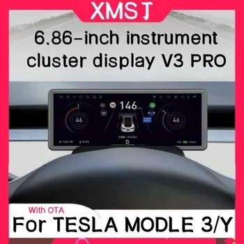 Новейшая модель 3-дюймового мини-экрана H6, комбинация приборов, спидометр, индикаторы приборной панели для Tesla 2017-2023